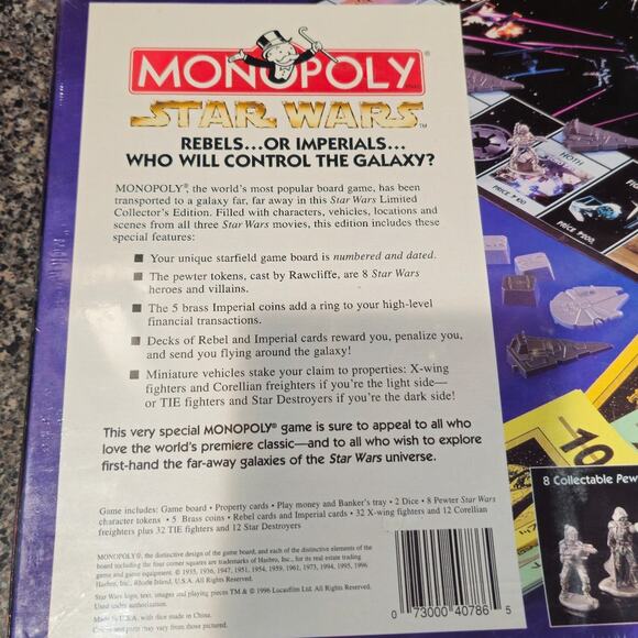 1996 MONOPOLY STAR WARS COLLECTORS EDITION - Picture 4 of 7